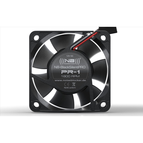 NoiseBlocker BlackSilent Pro PR-1 PC-ventilator Zwart (b x h x d) 60 x 60 x 25 mm