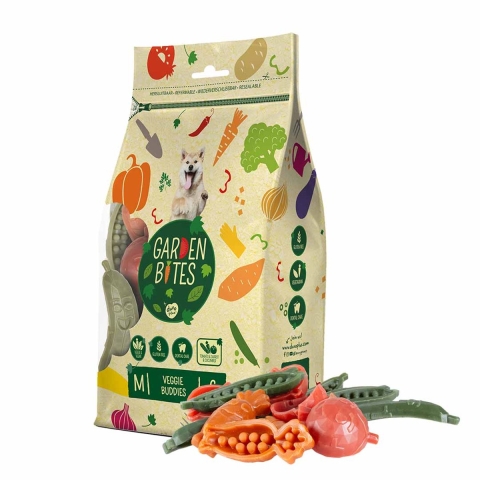 Garden Bites Veggie Buddies hondensnack 2 x M