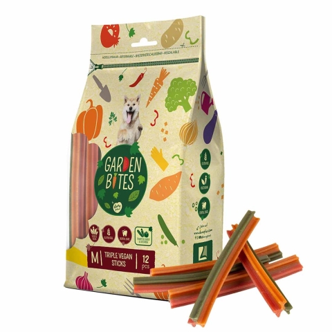 Garden Bites Triple Vegan Sticks hondensnack 2 x M