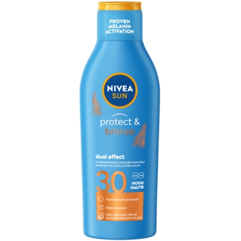 3x Nivea Sun Protect&Bronze Zonnemelk SPF 30 200 ml