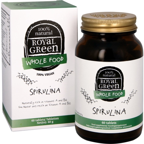 Gratis Verzending: Royal Green Superfood Spirulina 60 tabletten