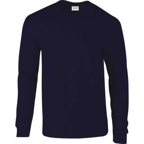 Gildan G2400 Ultra Cotton™ Long Sleeve T-Shirt - Navy - M