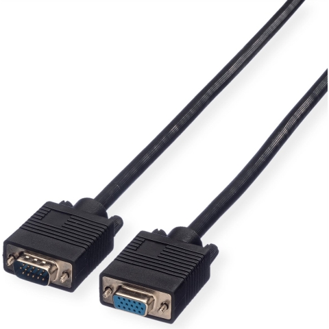 ROLINE SVGA kabel HD15 M/F, 20 m