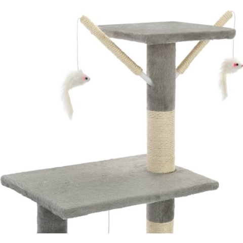 vidaXL-Kattenkrabpaal-met-sisal-krabpalen-138-cm-beige