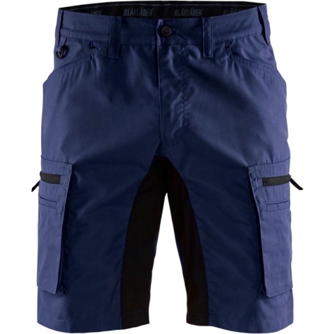 Blåkläder Service short stretch 14491845 | Marineblauw/Zwart | Maat 56 - 7330509538586
