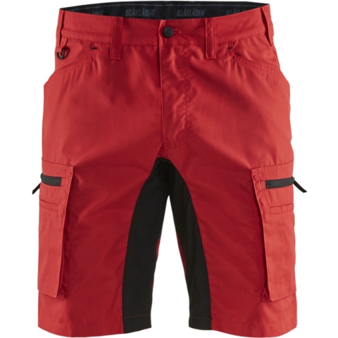 Blåkläder Service short stretch 14491845 | Rood/Zwart | Maat 56 - 7330509586709