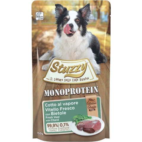 Stuzzy Hondenvoer Monoprotein Graanvrij Kalf - Snijbiet 150 gr