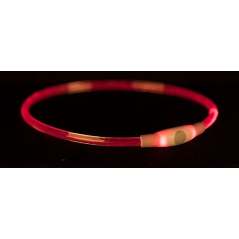 Trixie Halsband Usb Flash Light Lichtgevend Oplaadbaar Tpu Multi - 65X0.8 CM