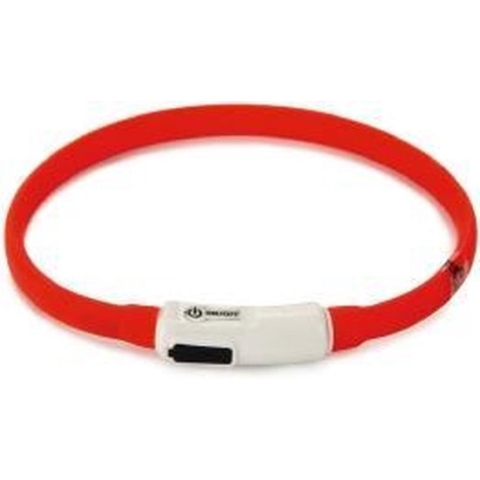 Beeztees Safety Gear Dogini - Hondenhalsband - USB - Rood - 35x1 cm