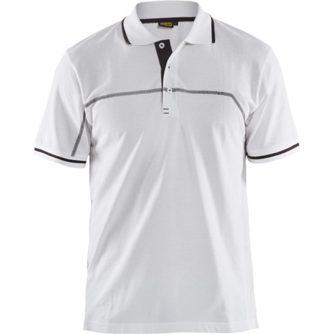 Blåkläder Poloshirt 33891050 | Wit/Donkergrijs | Maat S - 7330509662663