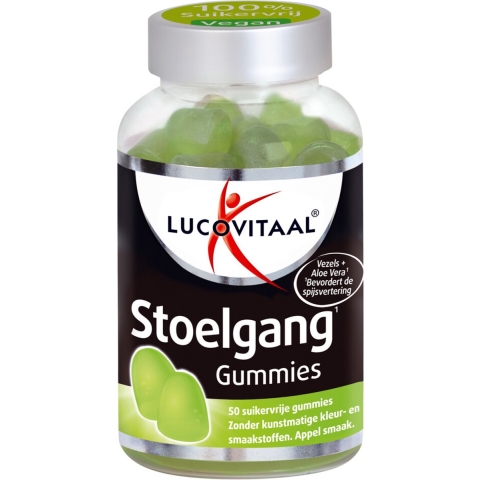 Gratis Verzending: 2x Lucovitaal Gummies Stoelgang 50 gummies