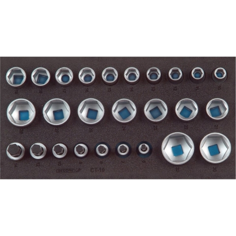 Gedore 1500 CT1-19 2308908 Steeksleutels 26-delig