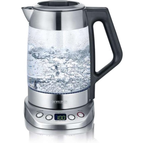 Severin WK 3479 - Waterkoker - thee - electrisch - temperatuurregeling - 1.7l - glas