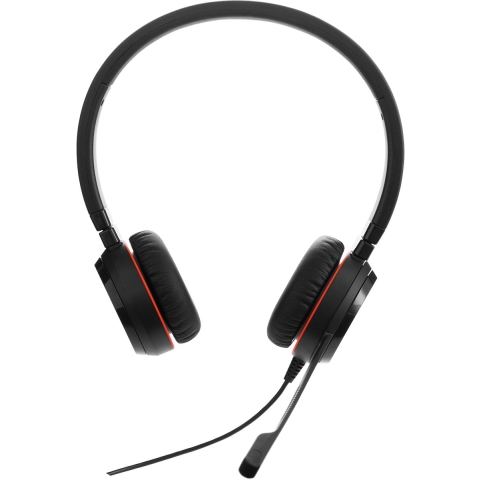 Jabra Evolve 20 On Ear headset Telefoon Kabel Stereo Zwart Noise Cancelling, Ruisonderdrukking (microfoon) Headset, Mono