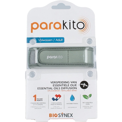 ParaKito Anti-Muggen Armband Kaki Volwassenen
