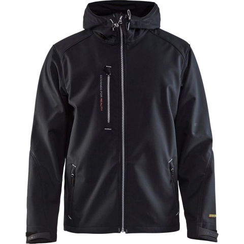 Blåkläder Softshell Jack 4949 | Zwart/Zilver | Maat 4XL - 7330509389881