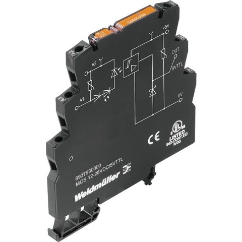 Weidmüller Halfgeleiderrelais 8937930000 0.05 A Schakelspanning (max.): 5 V/DC 1 stuk(s)