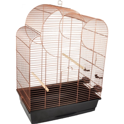 FLAMINGO Grasparkietenkooi Wammer 1 54x34x75 cm koperkleurig