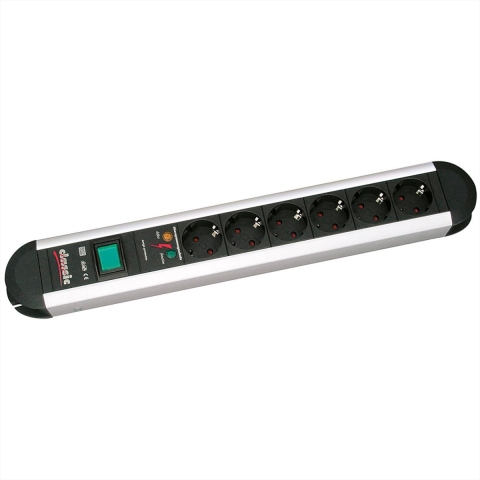Bachmann 331.013 Overspanningsveilige stekkerdoos 6-voudig Meerdere kleuren Randaarde stekker 1 stuk(s)