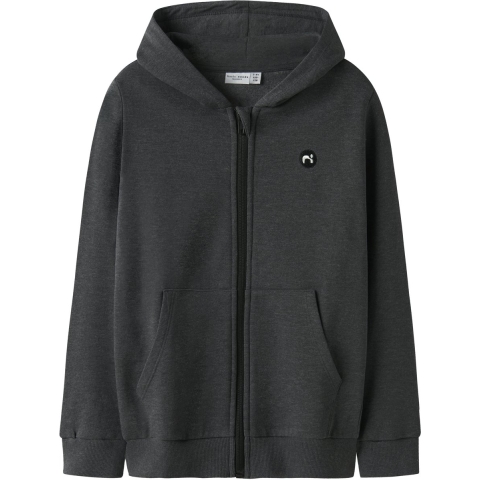 Name It Hoodie - Noos - Zweet - NkmVimo - Dark Grey Melange - Name It - 7-8 jaar (122-128) - Hoodie