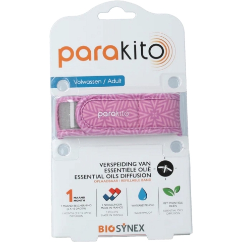 ParaKito Anti-Muggen Armband Violet Volwassenen