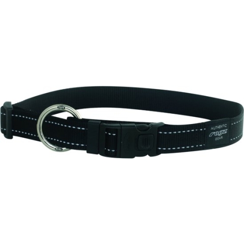 Rogz Utility Halsband Zwart - Hondenhalsband - 43-70x2.5 cm