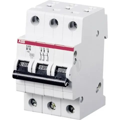 ABB 2CDS253001R0255 S203-B25 Zekeringautomaat 3-polig 25 A