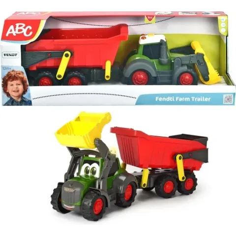 ABC Fendt Boerderij Trailer Tractor - Speelgoedvoertuig - 65 cm