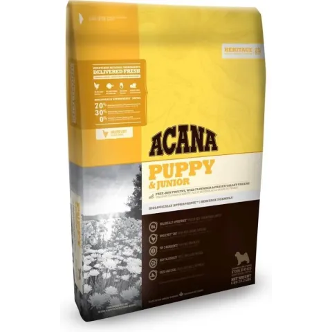 Acana heritage puppy & junior hondenvoer 17 kg