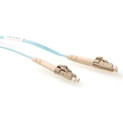 ACT 1 meter LSZH Multimode 50/125 OM4 glasvezel patchkabel duplex met LC connectoren RL9701