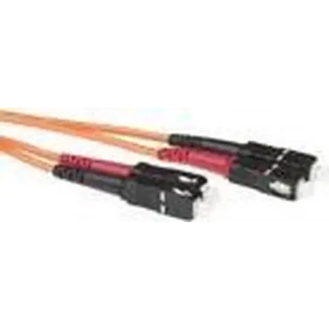 ACT 15 meter LSZH Multimode 62.5/125 OM1 glasvezel patchkabel duplex met SC connectoren RL3015
