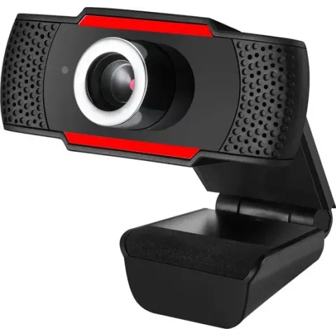 Adesso CyberTrack H3 webcam 1,3 MP 1280 x 720 Pixels USB 2.0 Zwart, Rood