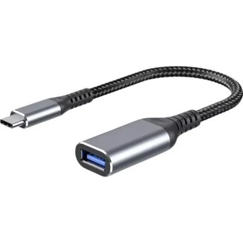 AdroitGoods USB-C naar USB-A adapter OTG Converter USB 3.0 | USB C to USB A HUB | Verloop - Space Grey