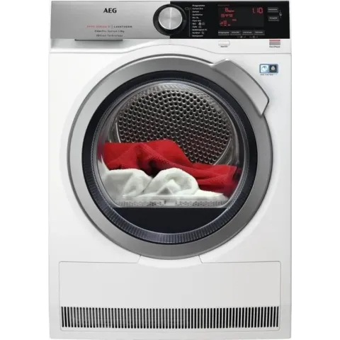 AEG T9DEN87CC wasdroger Vrijstaand Voorbelading Wit 8 kg A+++