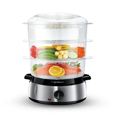 Aigostar Fitfoodie 30ina - Stoomkoker Met Geborstelde Base Van Rvs