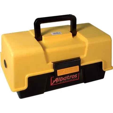 Albatros Viskoffer - Met 2 Laden - 31 x 16 x 15 cm - Geel