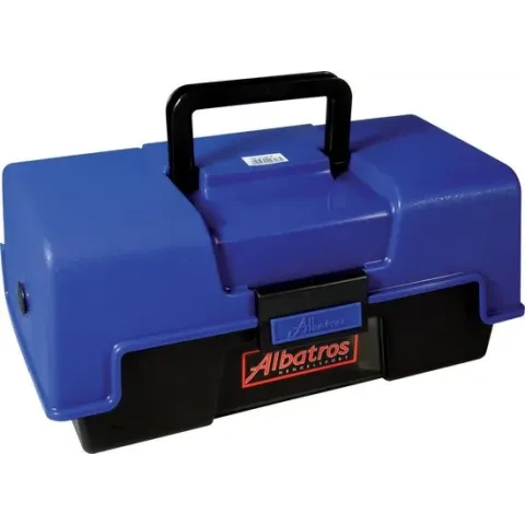Albatros Viskoffer - Met 2 Laden - 36 x 18 x 17 cm - Blauw