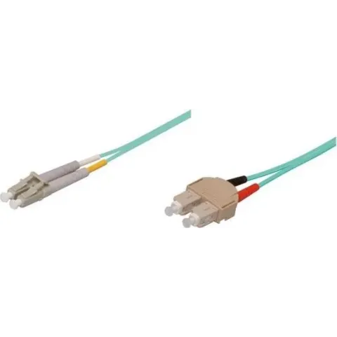Alcasa 10m SC/LC Glasvezel kabel OM3 Blauw