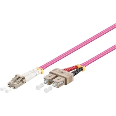 Alcasa LW-803LS4 Glasvezel kabel 3 m OM4 LC ST Violet