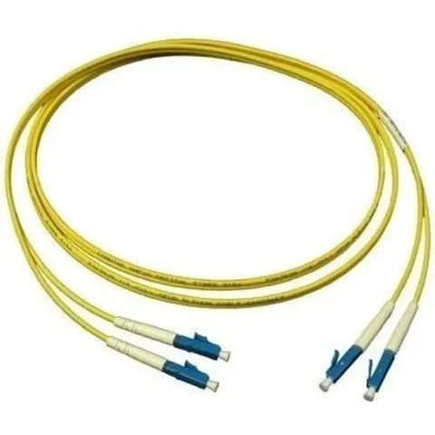 Alcasa LW-903LC Glasvezel kabel 3 m LSZH OS2 2x LC Geel