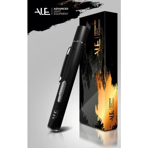 ALE zwarte laserpen - USB oplaadbaar - laserstraal, UV licht, LED licht - laser - presenteren