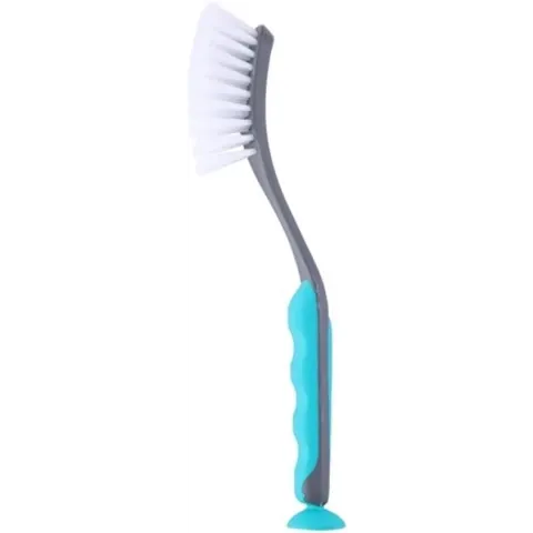 Alpina Afwasborstel met Zuignap | 28 cm | Grijs/blauw