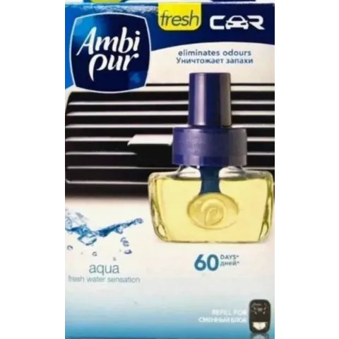 Ambi Pur Auto Luchtverfrisser Navulling Aqua - 7ml