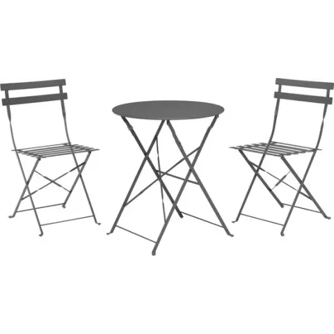 ambiance Bistroset 3-delig mat antraciet