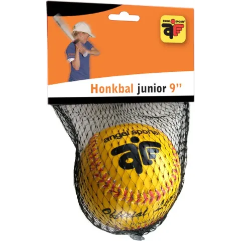 Angel Sports Honkbal Junior 9 Inch - Geel