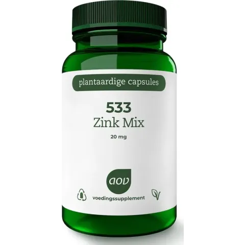 AOV 533 Zink Mix - 60 vegacaps - Mineralen- Voedingssupplement