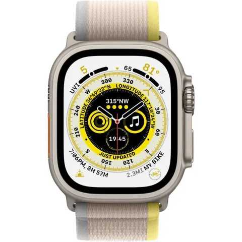 Apple Watch Ultra Trail bandje - 49mm - Geel/Beige - Medium/Large