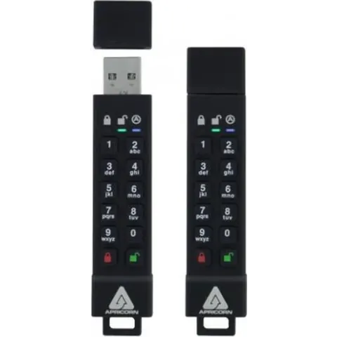 Apricorn Aegis Secure Key 3z USB flash drive 16 GB USB Type-A 3.2 Gen 1 (3.1 Gen 1) Zwart