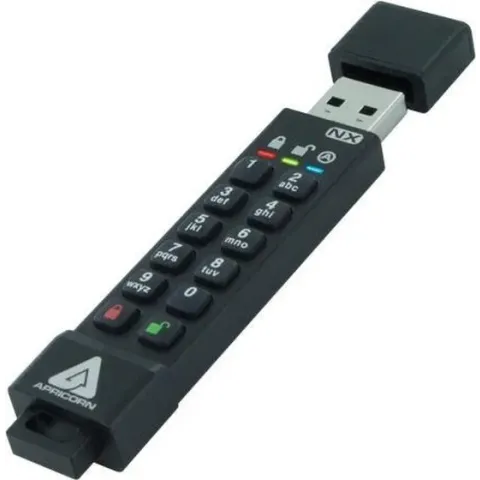 Apricorn ASK3-NX USB flash drive 128 GB USB Type-A 3.2 Gen 1 (3.1 Gen 1) Zwart