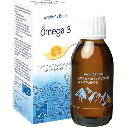 Arctic Blue - Omega 3 - Pure arctische visolie met vitamine D - 150 ml